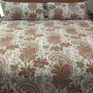 Pottery Barn Charlie Paisley King Duvet Cover